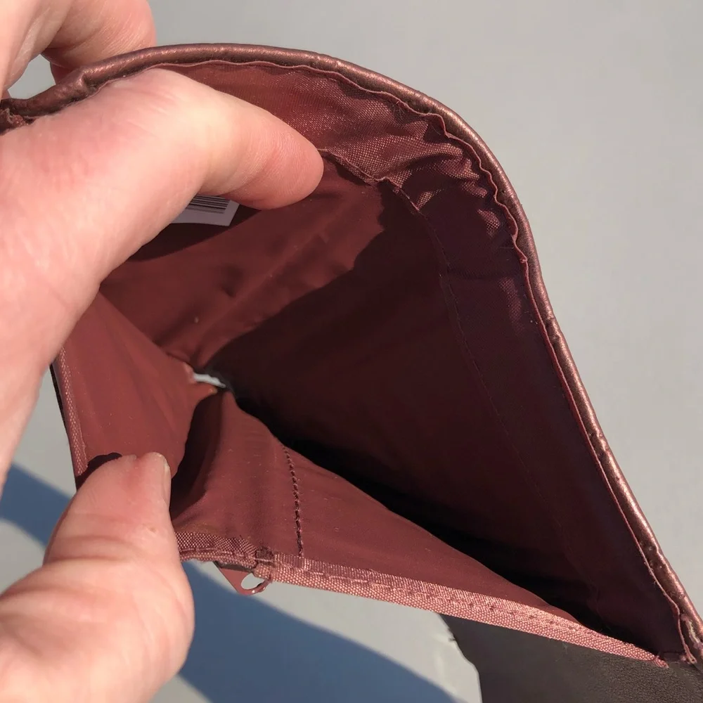 - Rose Copper Heart Tri-Fold Wallet! NEW!